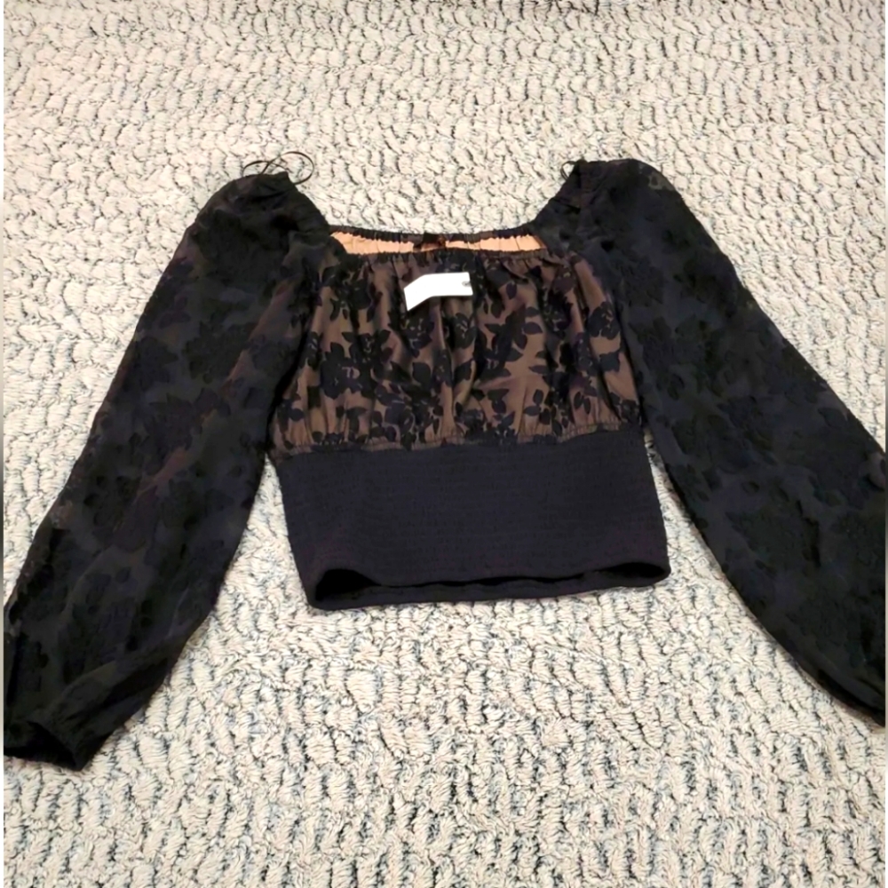 Anthropologie top black